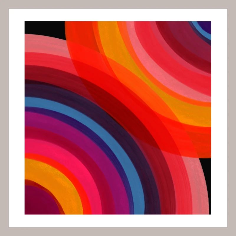 Arc-en-ciel abstrait