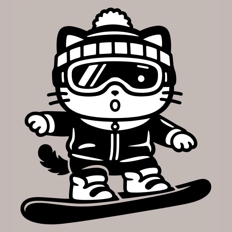 Snowboard Cat