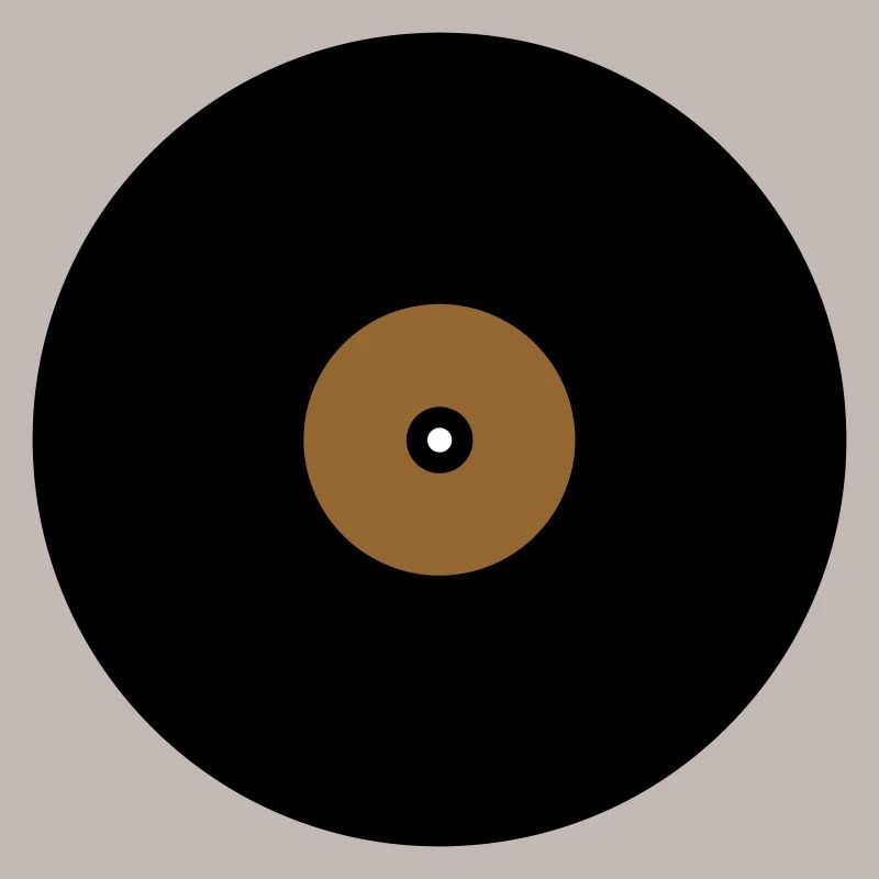 Vinyl Record Circle Text Box Base