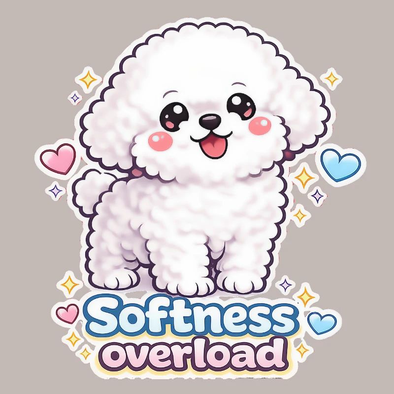 Softness Overload - Cute Bichon Dog Design