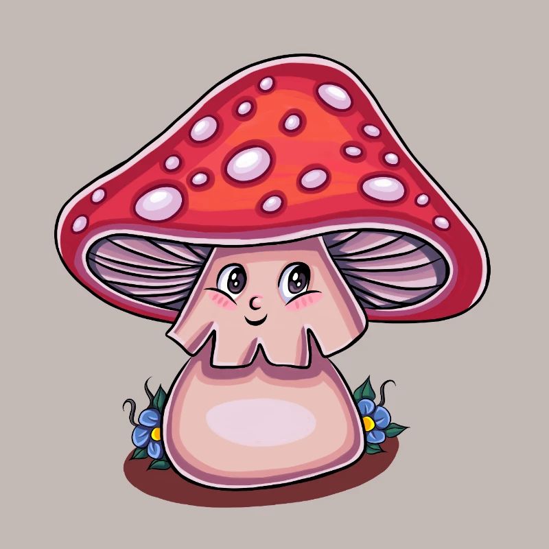 Magic Mushroom Cottagecore (Kawaii Version)