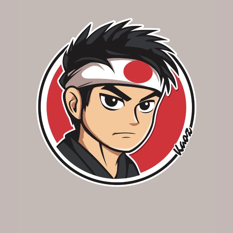 Anime Samurai Charakter Illustration