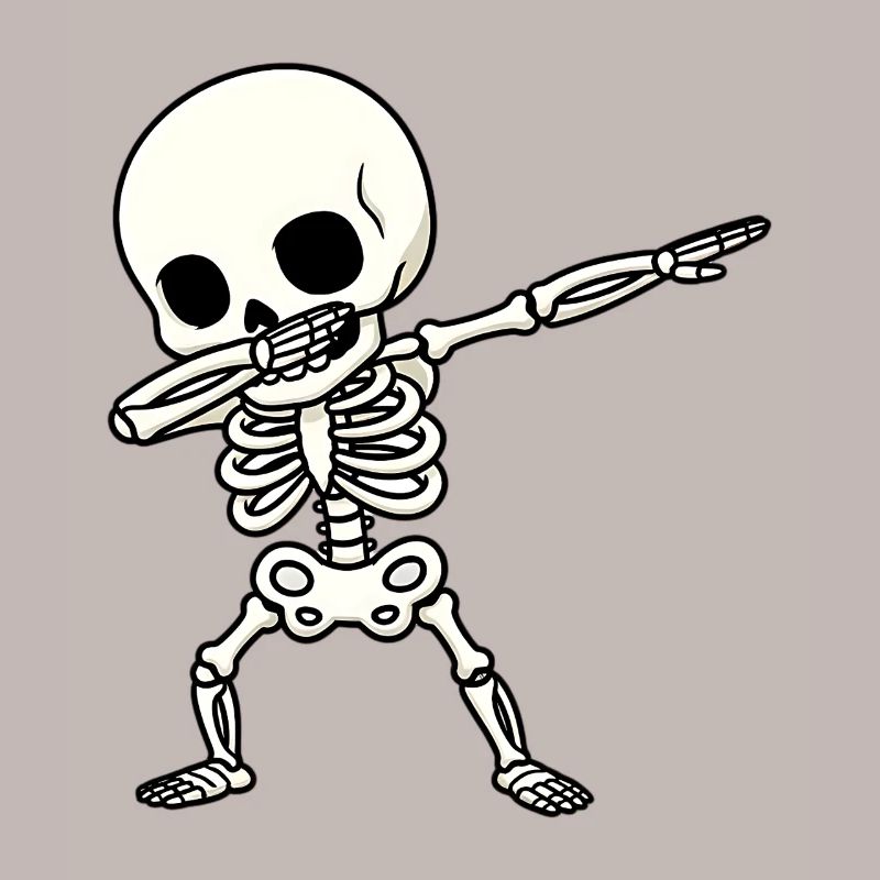 Funny Skeleton Dab