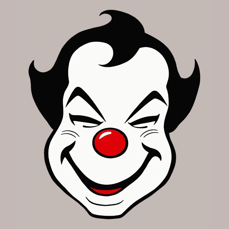 Carnaval du visage de clown joyeux Carnaval Carnaval
