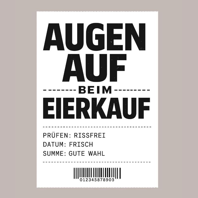 Keep your eyes open when buying eggs