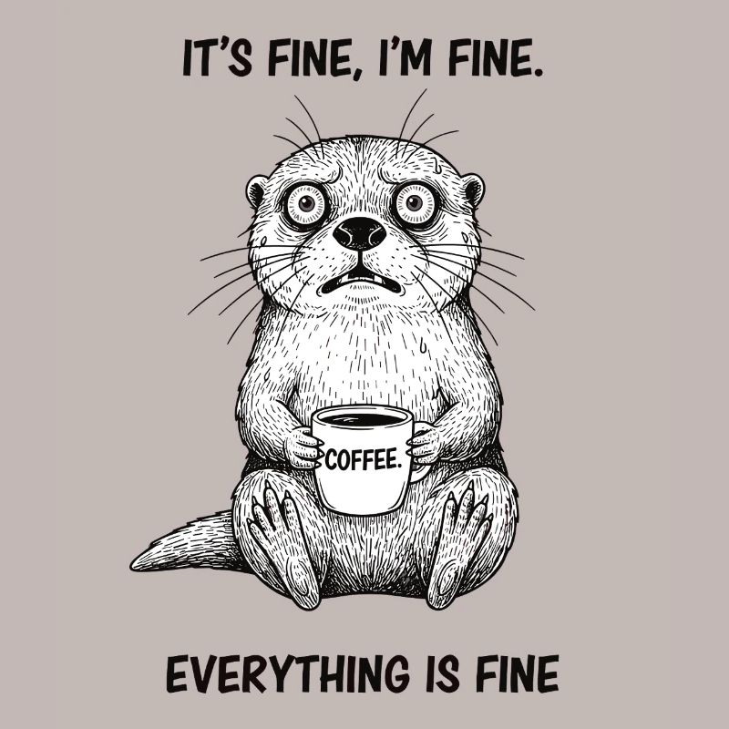C’est bien dans l’humour de la loutre de café
