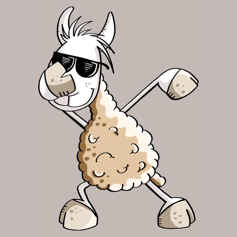 Cool Dab Dance Lama - Dabbing Alpaga - Comic Fun