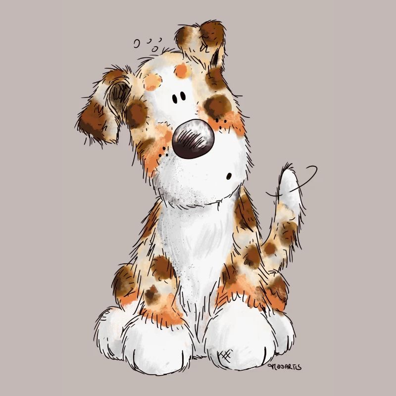 Süßer Australian Shepherd - Hund - Aussie - Comic