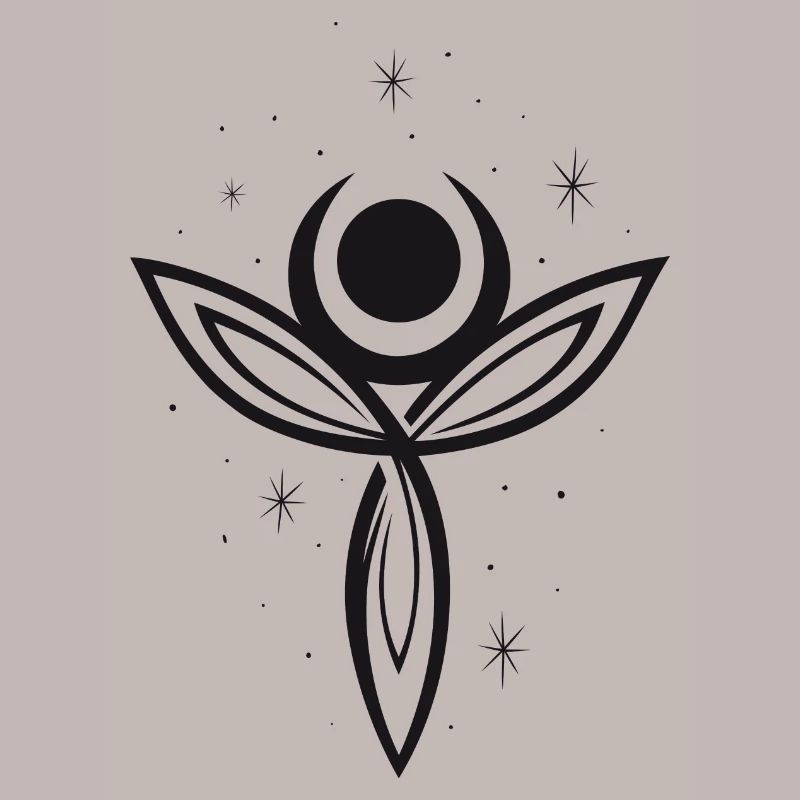 Déesse Lune Déesse Trinity Triquetra