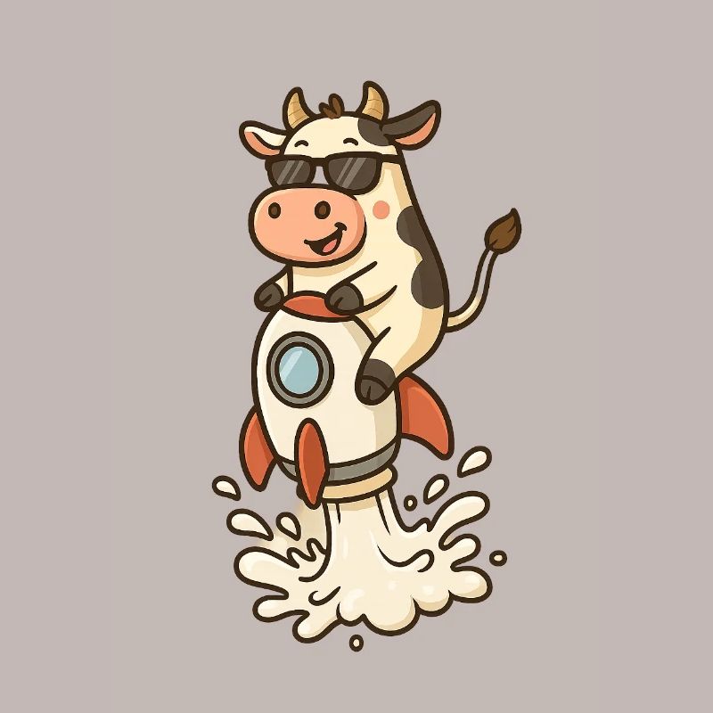Funny Cow Rocket Launch