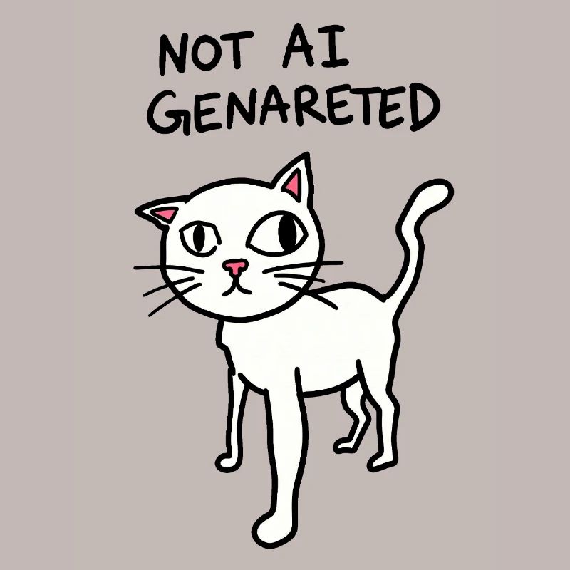 Pas généré par IA - Meme de chat bizarre - Satire IA
