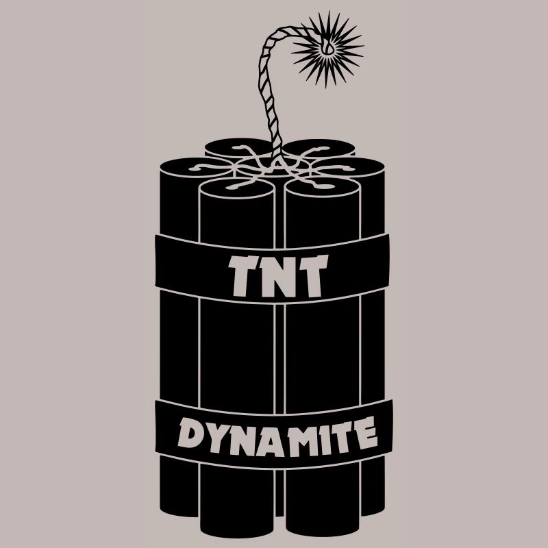 Seven burning dynamite sticks