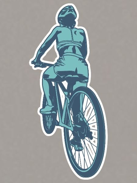 Radfahrerin