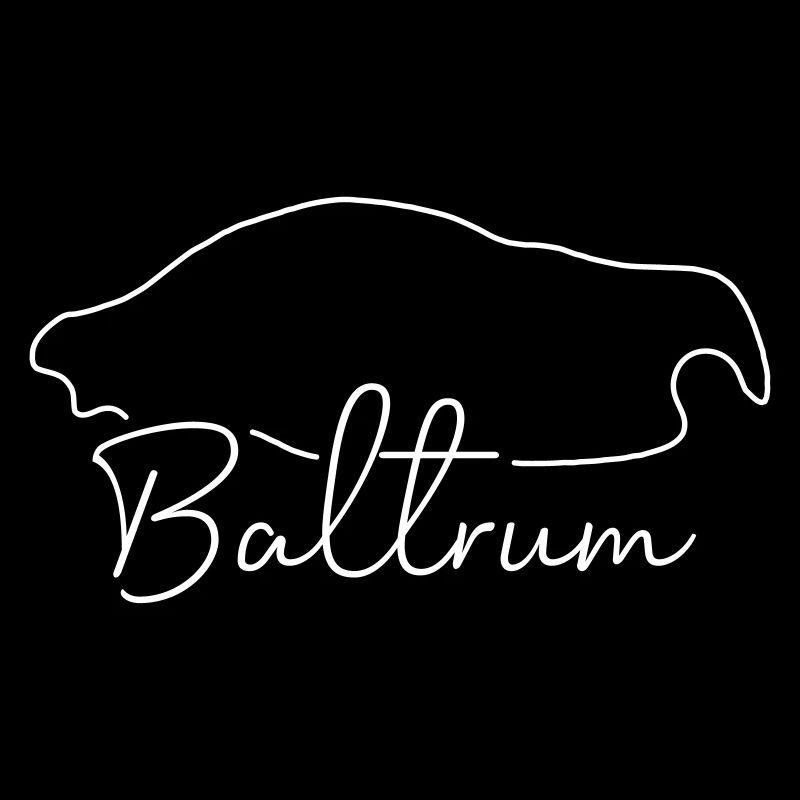 Baltrum | Map line art minimalism