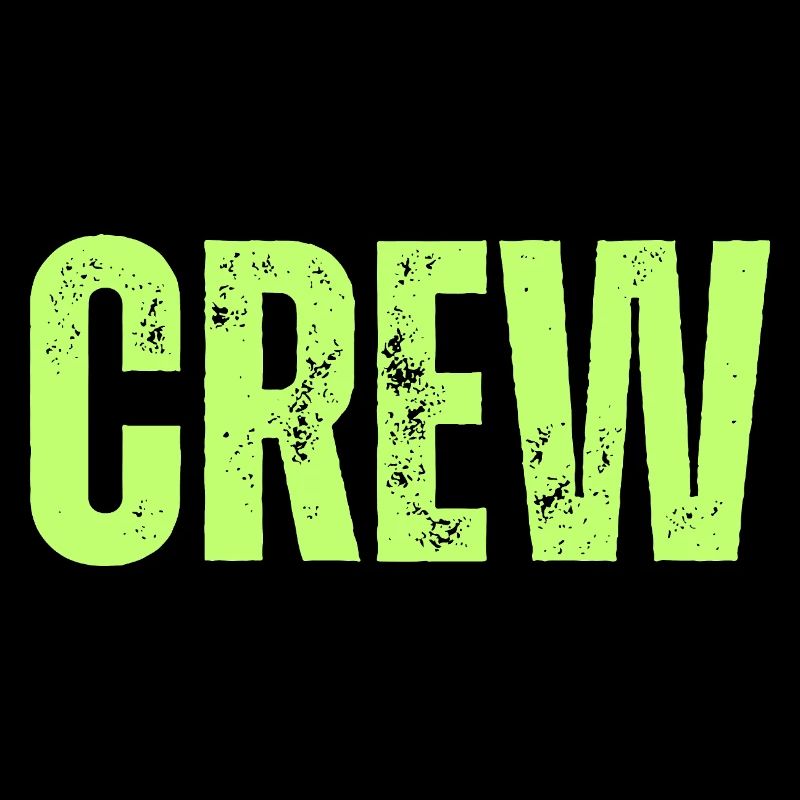 Crew Typography grün