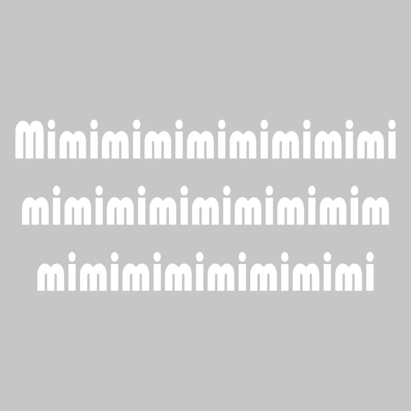 Mimi Typografie Muster Pattern