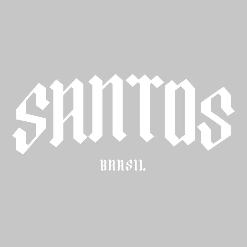 Santos Brasil Gothic Lettering
