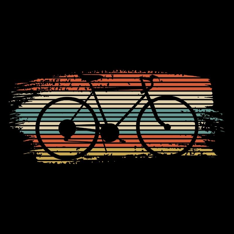 Vélo rayé arc-en-ciel
