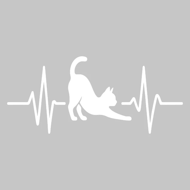 Katze Stretch Herzschlag
