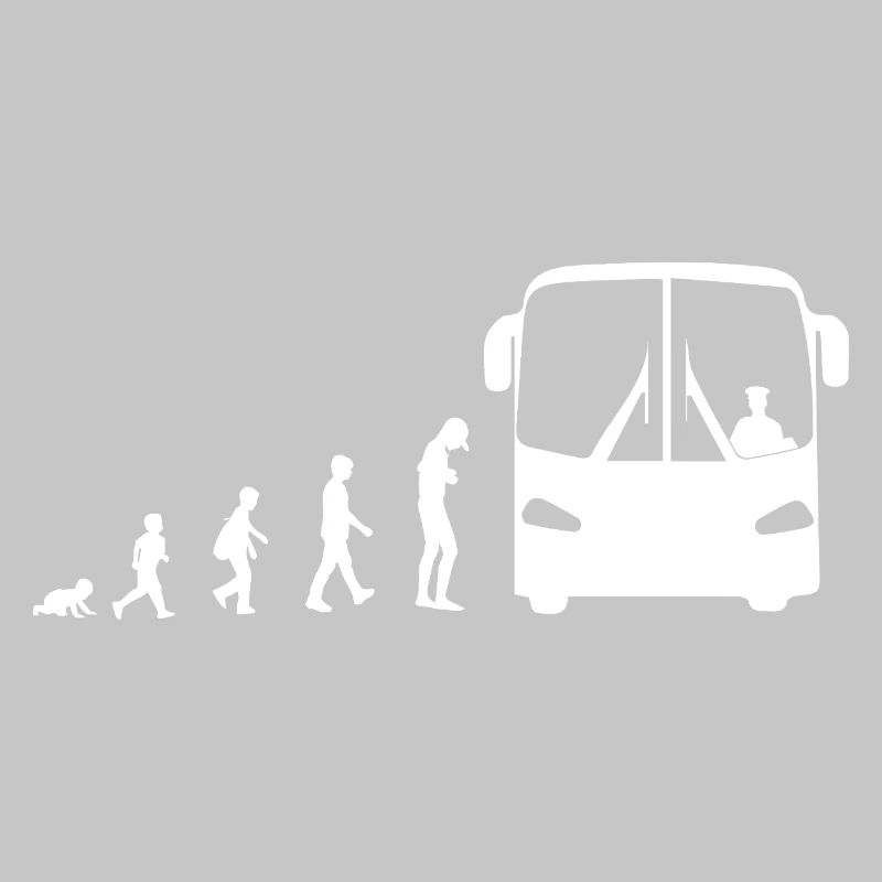 Evolution from baby to bus driver