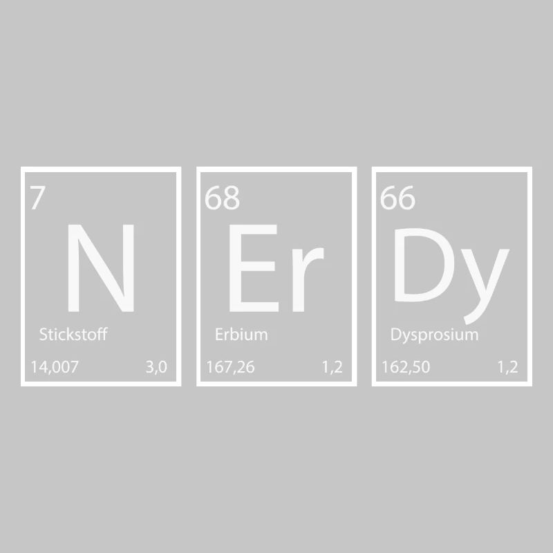 Nerdy Nerd Sprüche Elemente