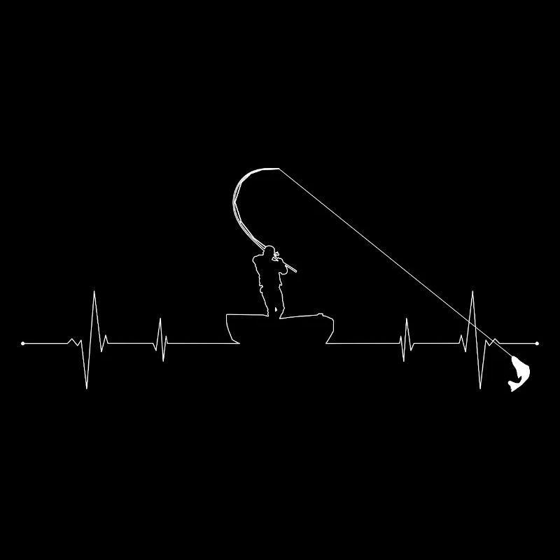 Lineheart Silhouette de pêcheur