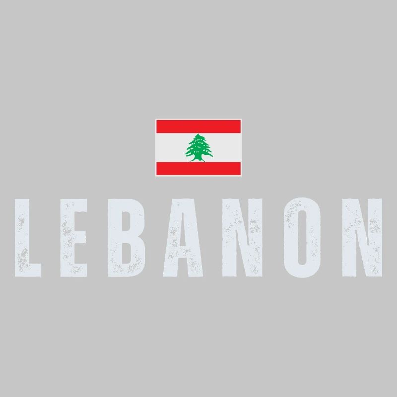 Fier drapeau libanais du Liban