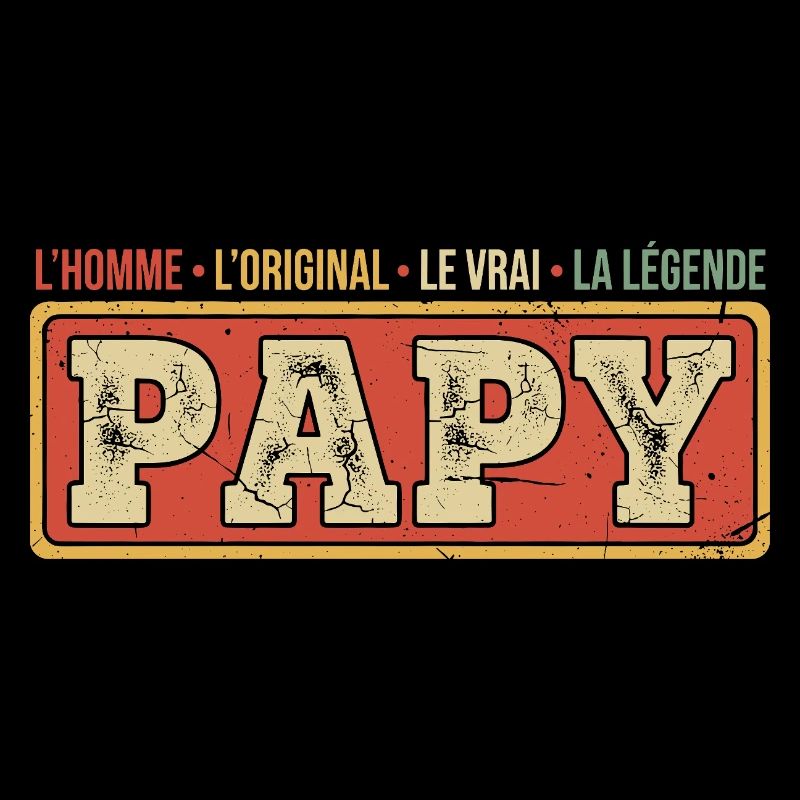 Vintage Papi Grand-Père Original Papy