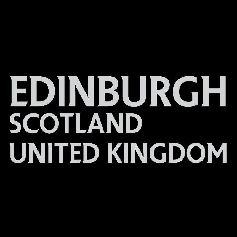 Édimbourg – Écosse Textdesign