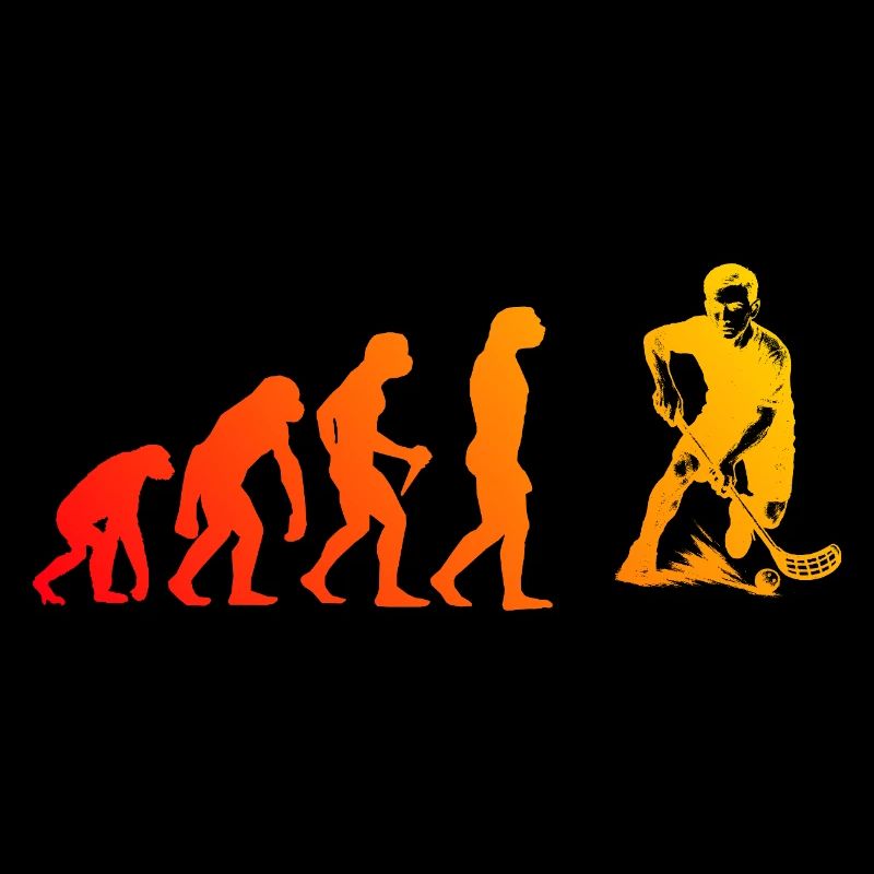 Modernes Floorball Artwork