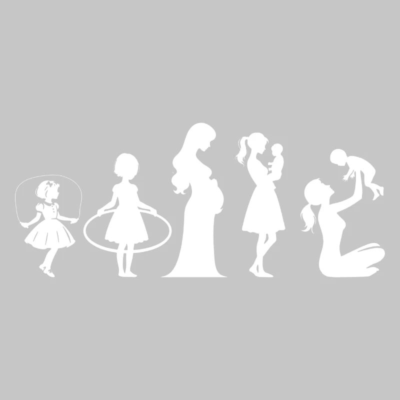 Evolution Mama Muttertag kind Familie