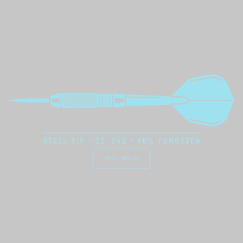 Plan technique d’illustration de fléchettes Fléchette