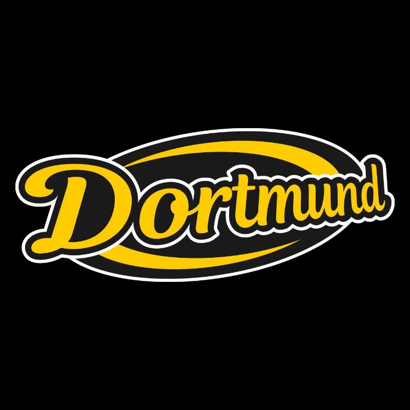 Logo rétro de Dortmund Imprimé
