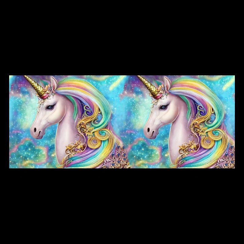 Enchanted Unicorn with Rainbow Glow