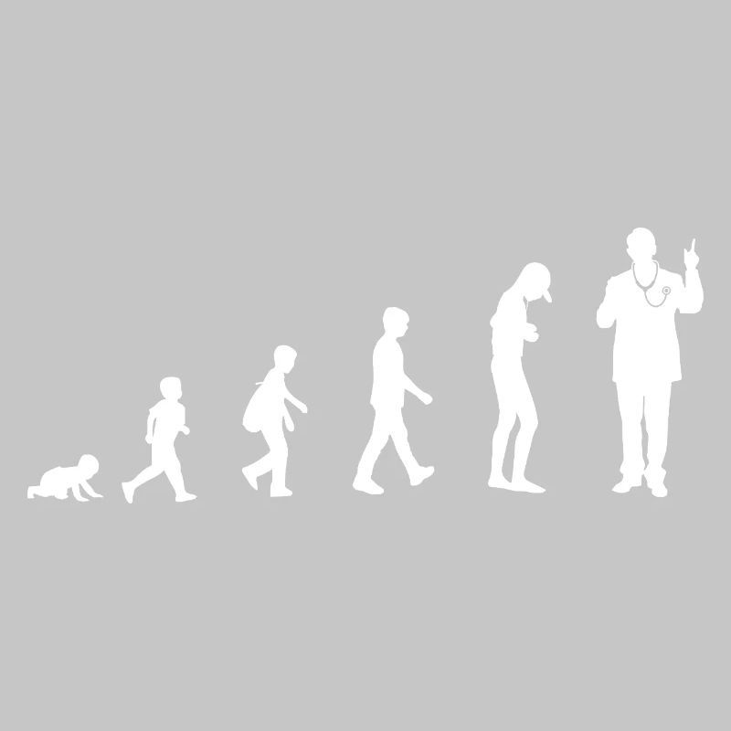 Evolution from baby to doctor