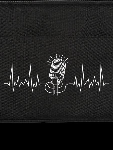 wave line microphone white