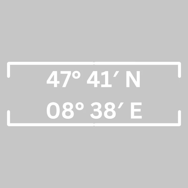Coordinates Schaffhausen Minimalist