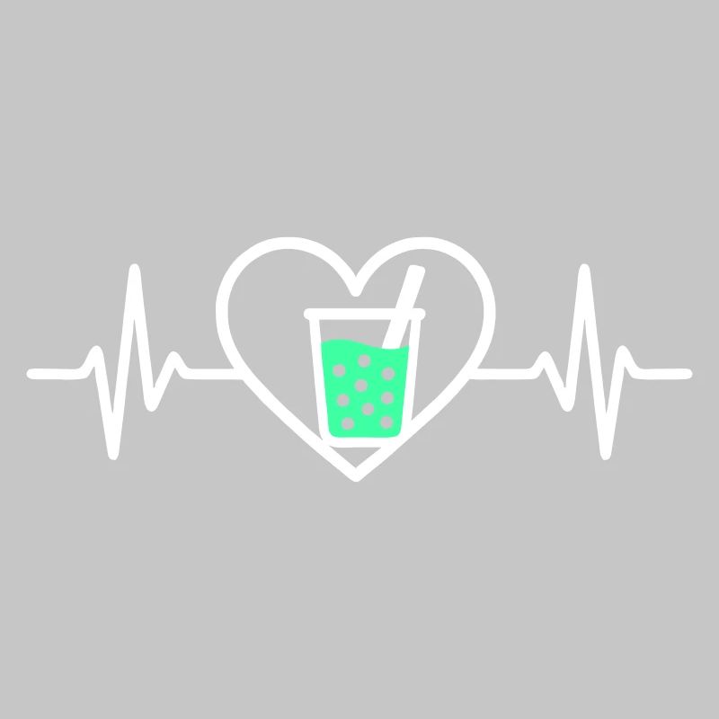 Bubble Tea Cœur Boisson Perles Boba Cute