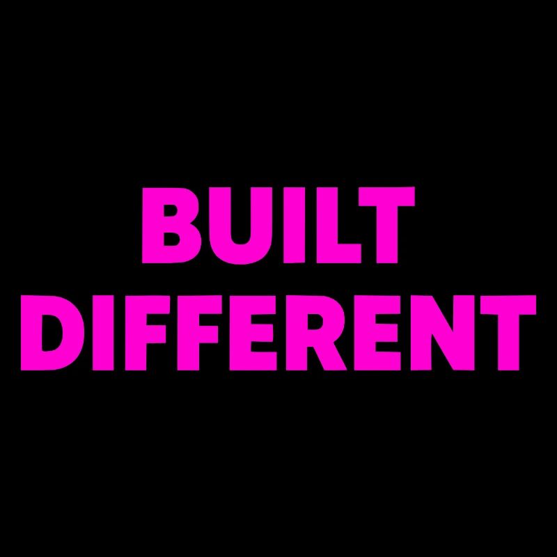 Differently built typography