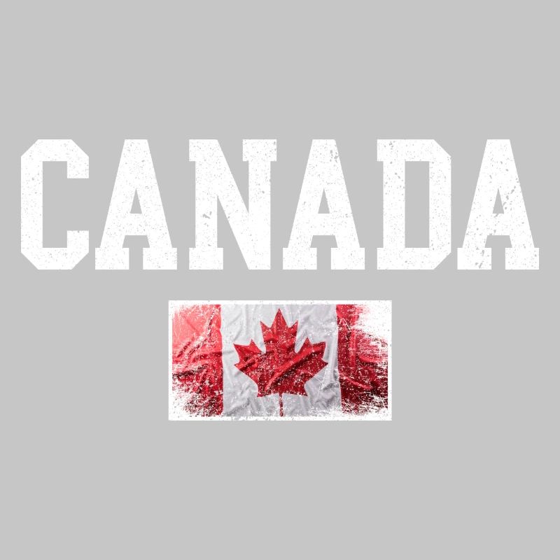 Drapeau du Canada en érable vieilli