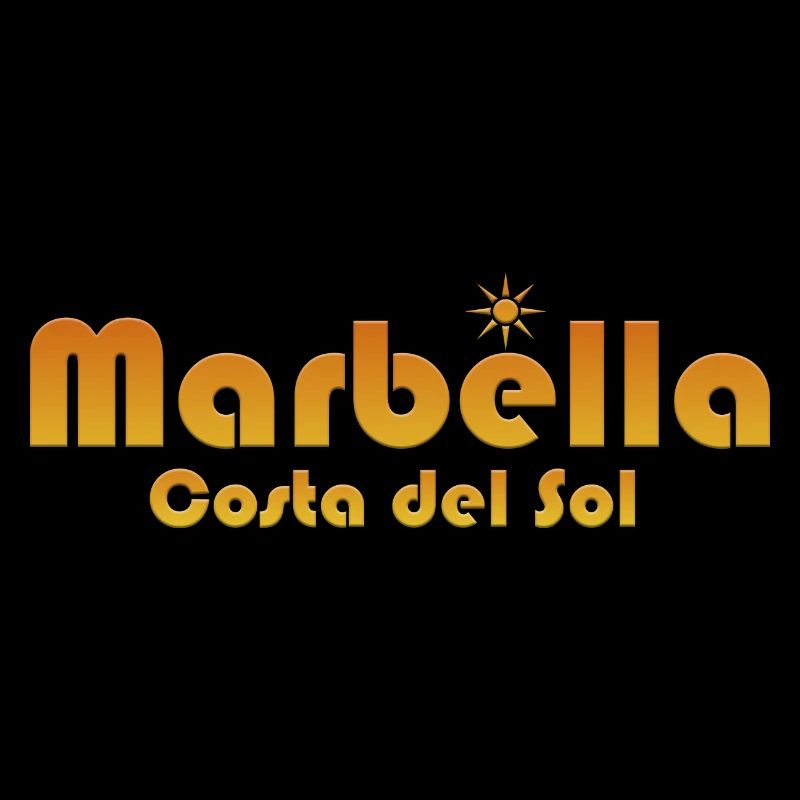 Marbella Costa del Sol-Sunburst Text