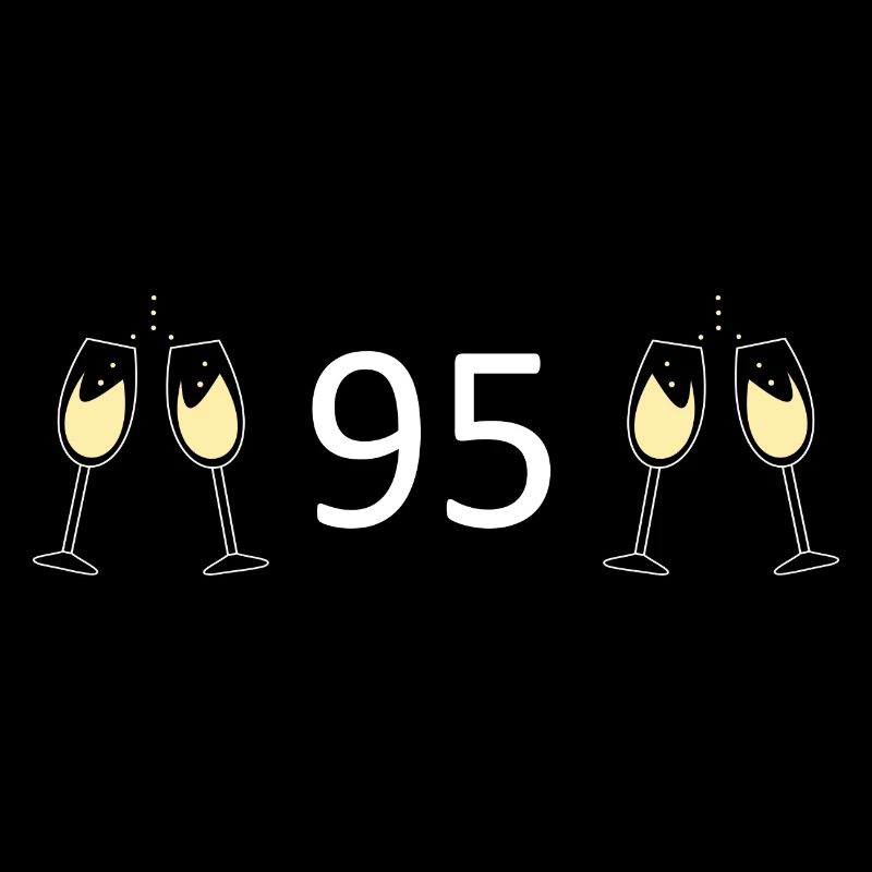 95e anniversaire 95 ans anniversaire 95 numéro 95 blanc