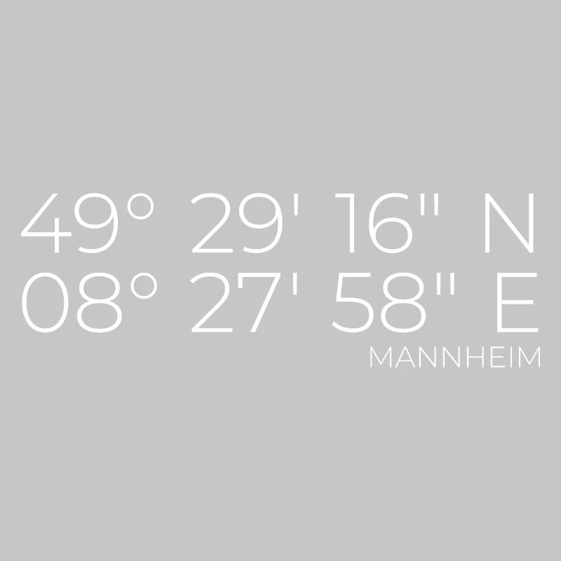 Coordinates Mannheim