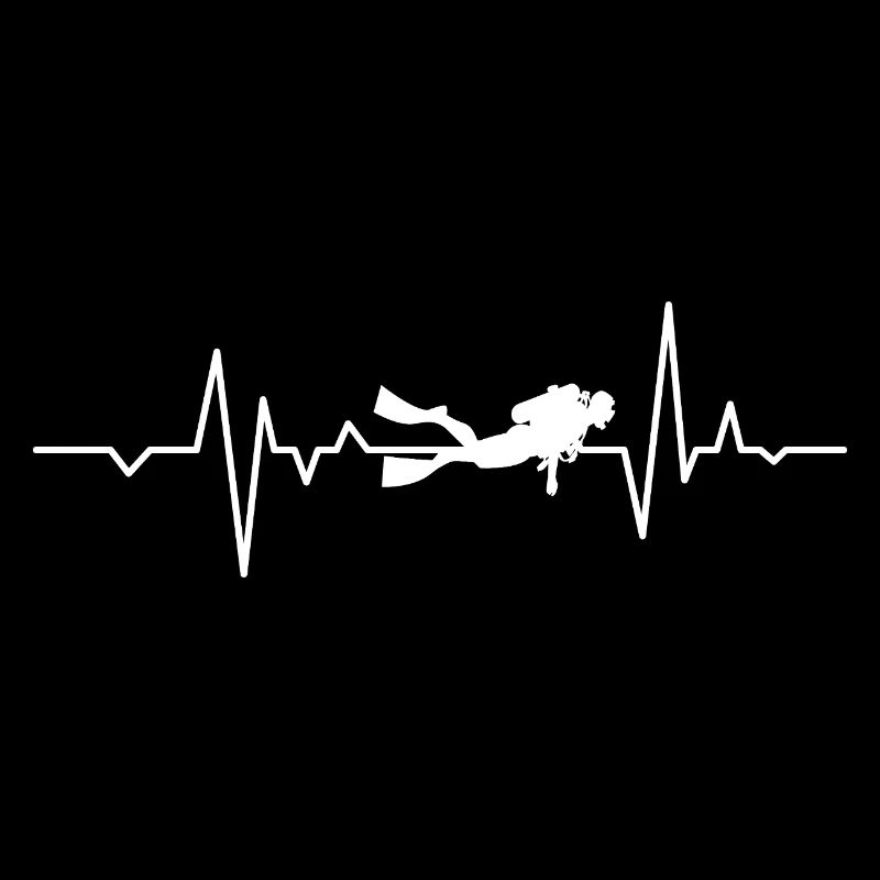 Plongée Plongée Scuba Ecg Heartbeat Diver