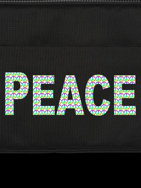 Peace Wort mit Peacezeichen