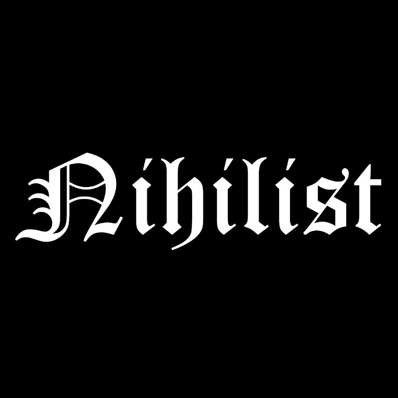 Nihilist gothic logo design T-Shirt