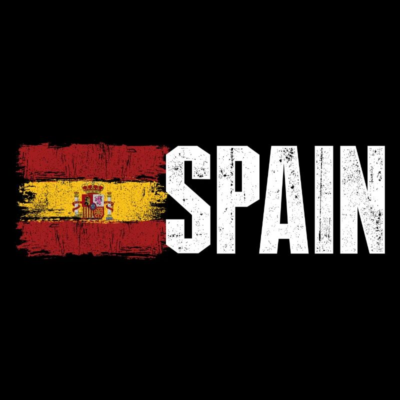 Espagne Typographie du drapeau grunge