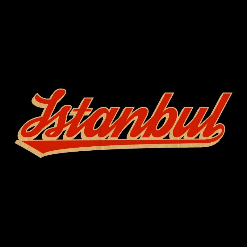 Istanbul Retro Script Logo