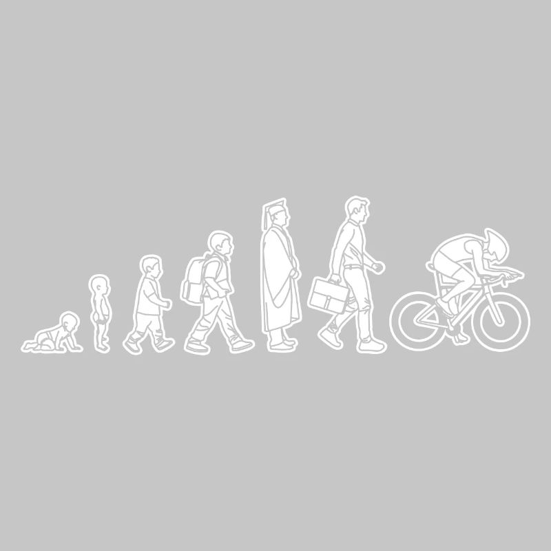 Evolution eines Radfahrers