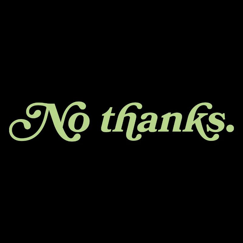 Non merci – Déclaration minimaliste